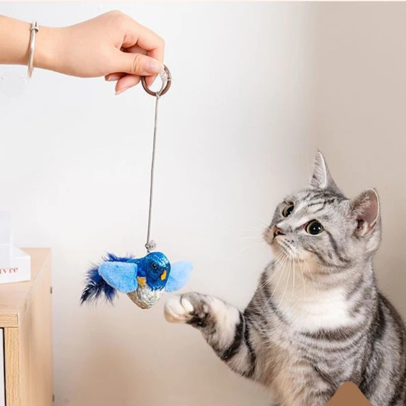 Interactive Bird Toy for Cats with Catnip & Sound