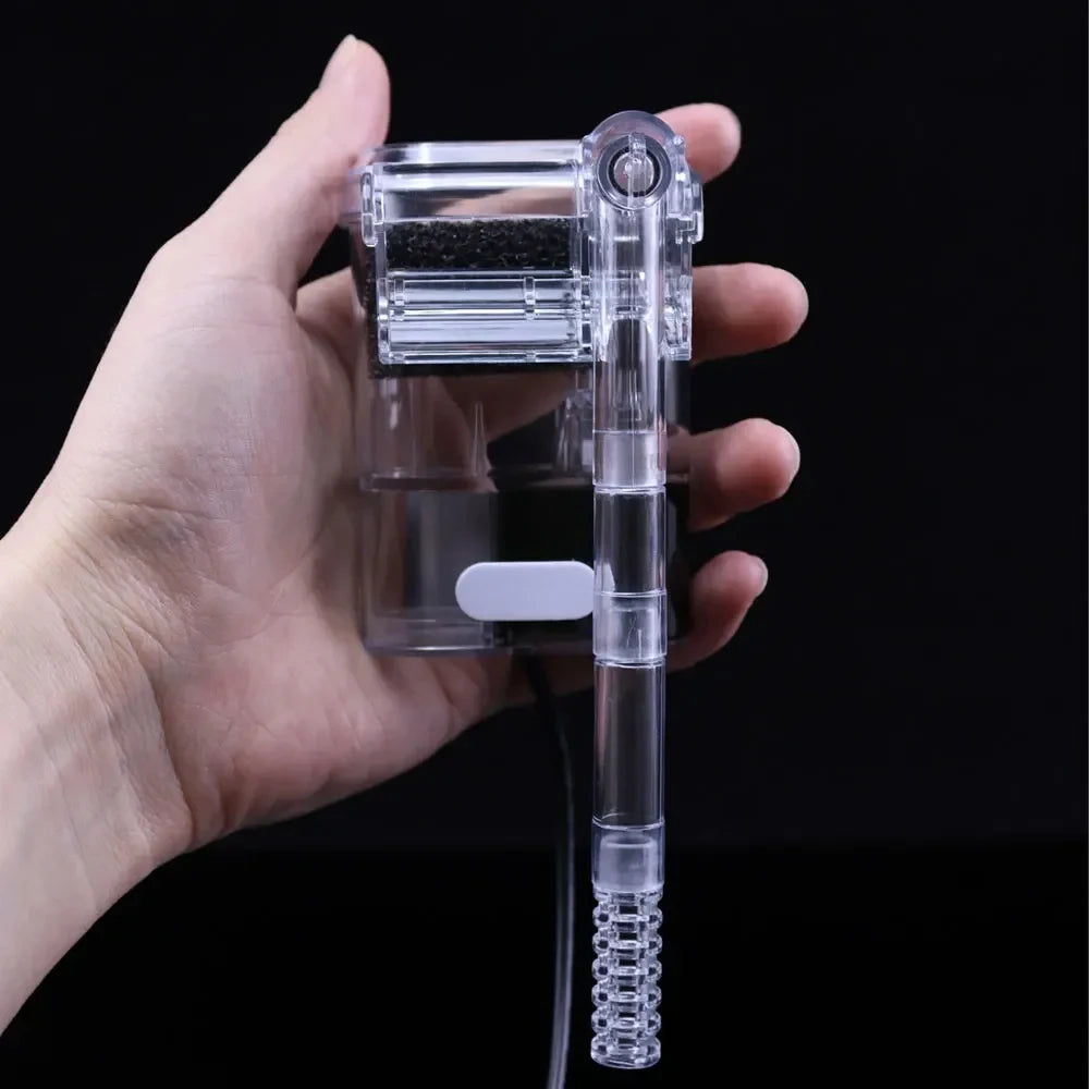 Mini USB Aquarium Hanging Filter - 2.5W Silent Water Pump for Small Fish Tanks