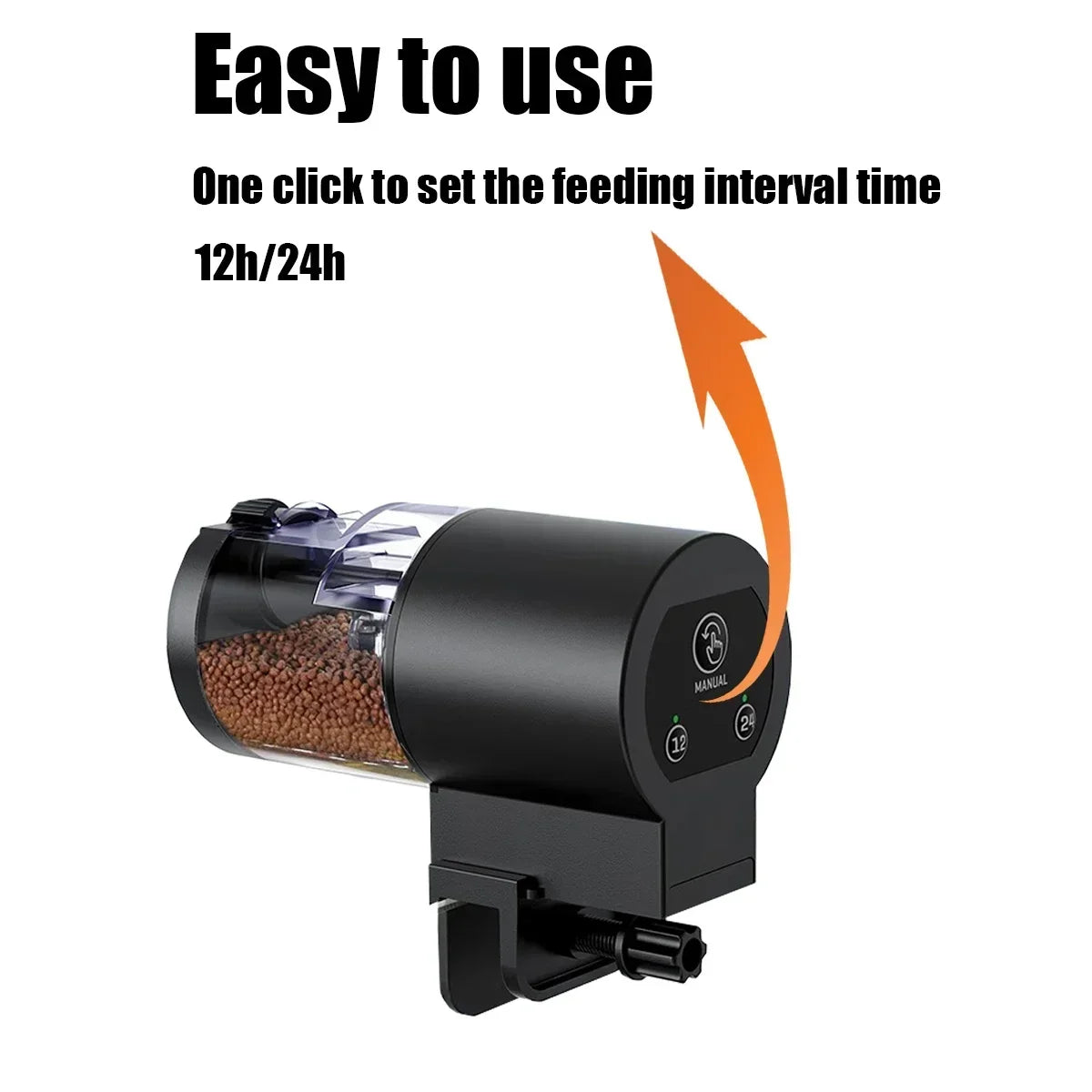 Automatic Fish Feeder - 100ml Aquarium Auto Feeder with Timer