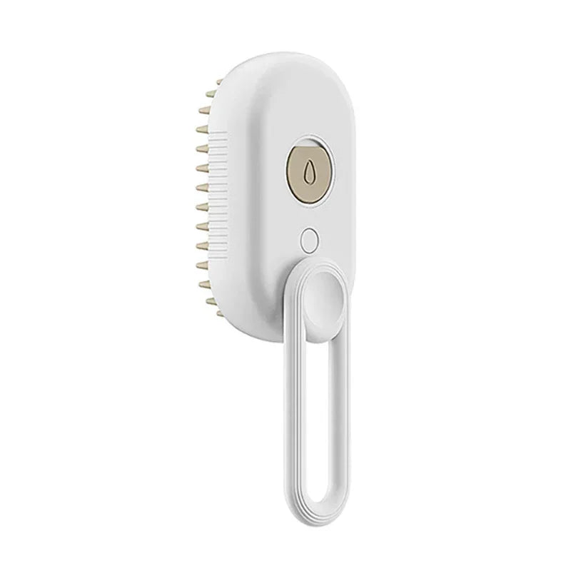 New Cat Dog Pet Spray Massage Brush One Button Steam Spray Folding Rotatable Floating Hair Bath Hair Removal Brush Comb