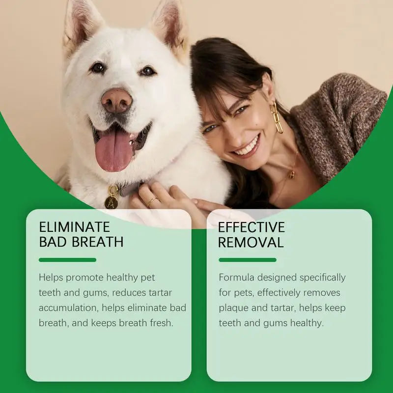 Pet Oral Powder Dog Tooth Powder Cleaning Stain Remover Pet Supplies Oral Care Breath Freshener Tooth Health Comprehensive