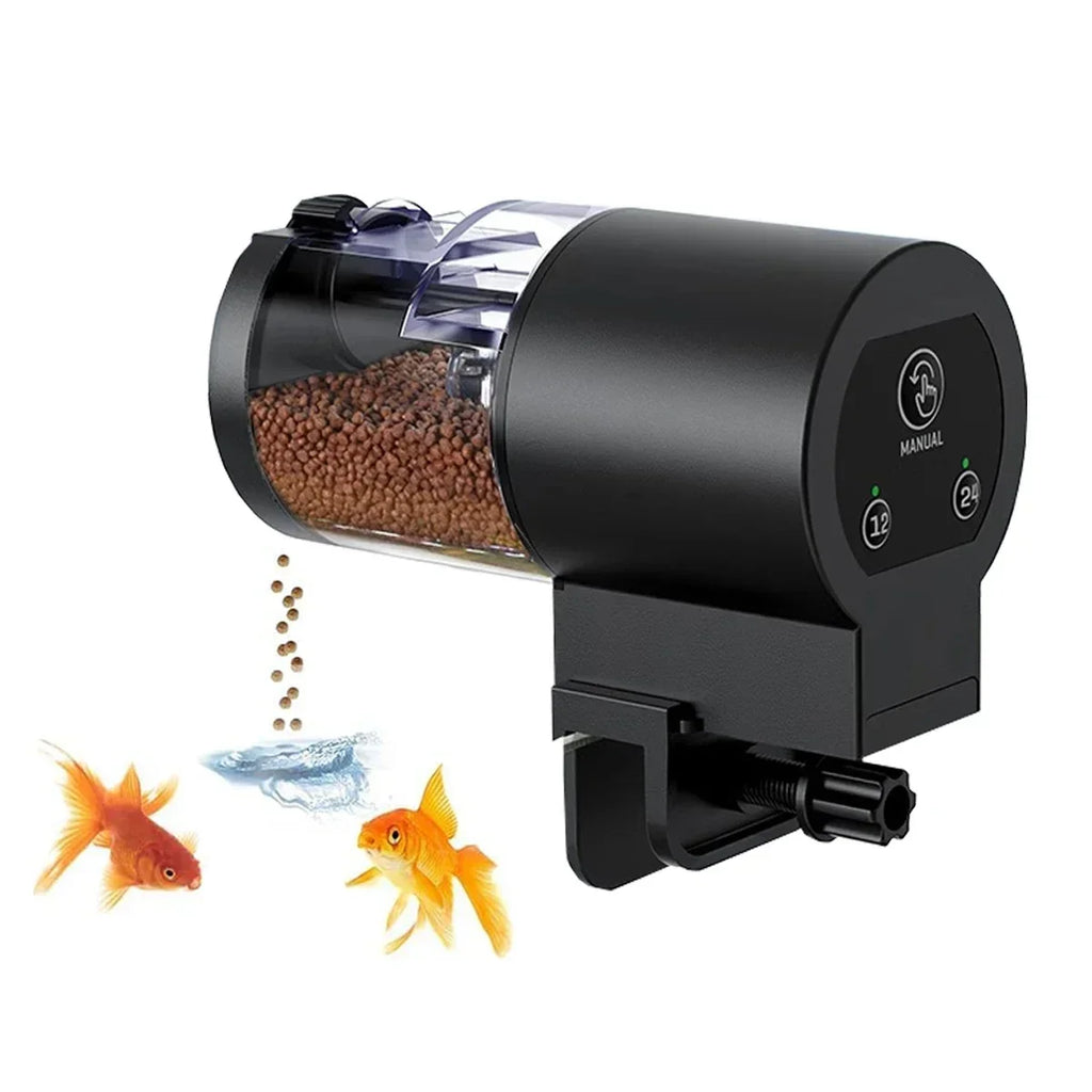 Automatic Fish Feeder - 100ml Aquarium Auto Feeder with Timer